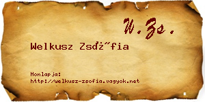 Welkusz Zsófia névjegykártya